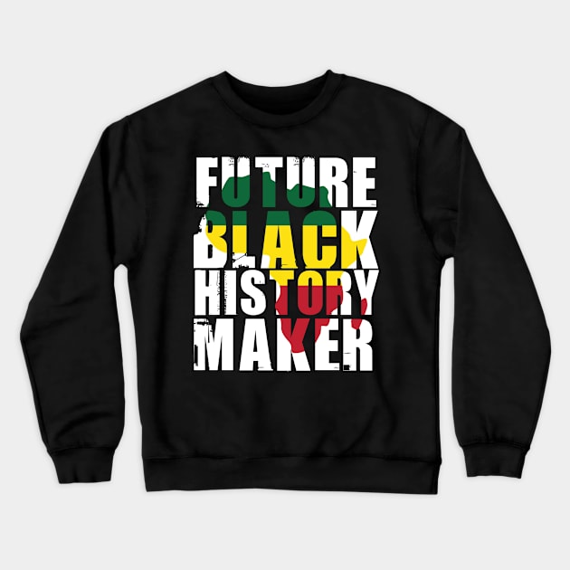 Future Black History Maker Crewneck Sweatshirt by KarolinaPaz